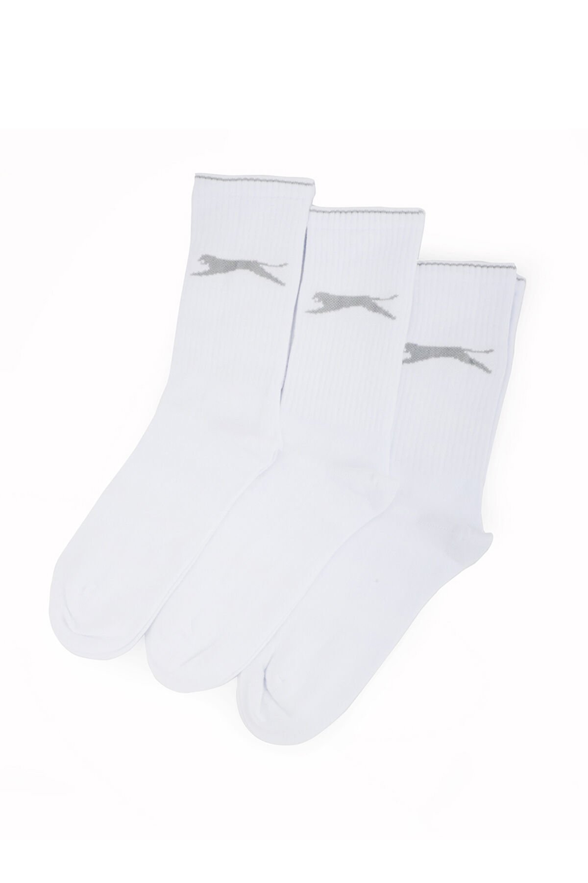 Slazenger JAGO 3 lü Erkek Çorap Beyaz - Thumbnail