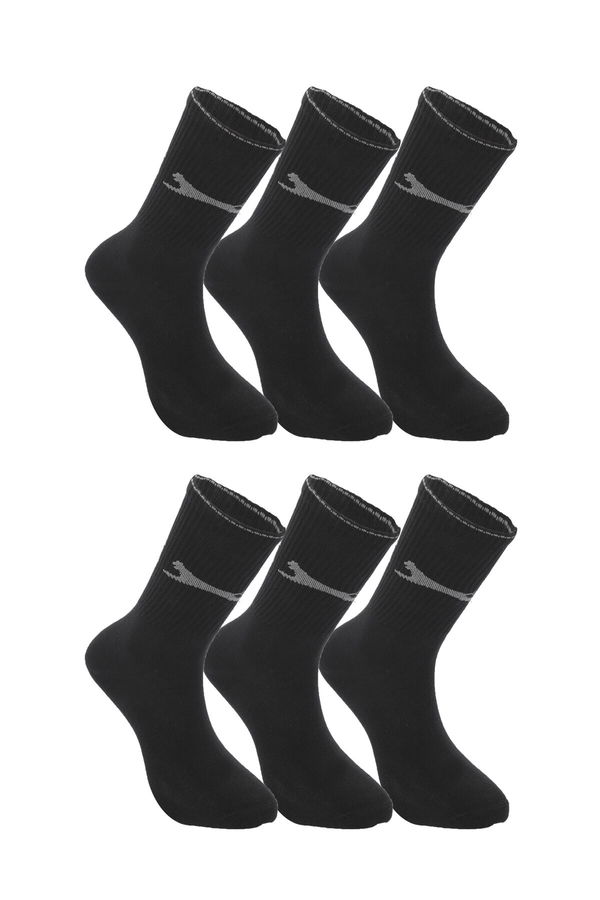 Slazenger JAGO 6 lı Set Erkek Siyah Çorap