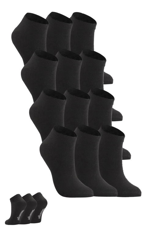 Slazenger JAIME 12 li Set Kadın Siyah Çorap