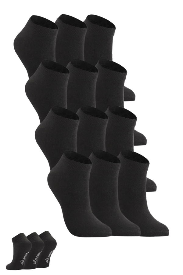 Slazenger JAIME 12 li Set Kadın Siyah Çorap