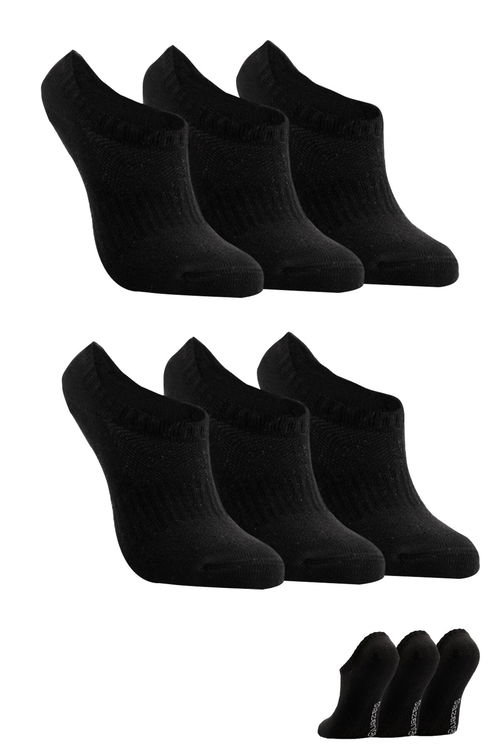 Slazenger JAKE 6 lı Set Kadın Siyah Çorap