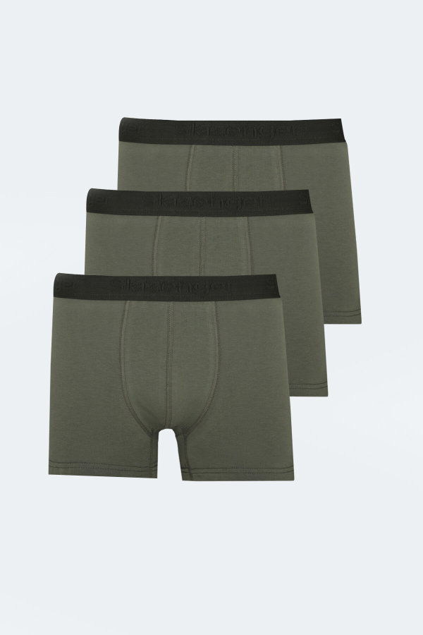 Slazenger JAMA 3 lü Set Erkek Haki Boxer