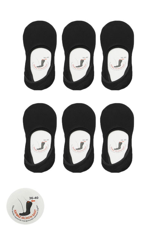 Slazenger JAMAR 6 lı Set Kadın Siyah Çorap