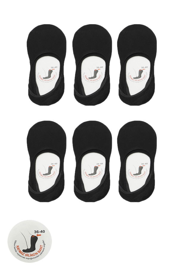 Slazenger JAMAR 6 lı Set Kadın Siyah Çorap