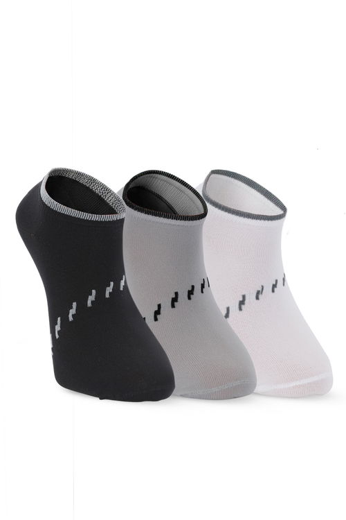Slazenger JARA 3 lü Erkek Siyah / Gri Çorap