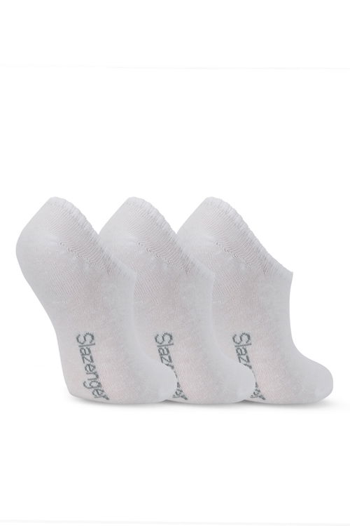 Slazenger JASIRA 3 lü Kadın Beyaz Çorap