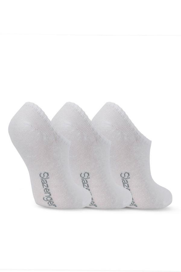 Slazenger JASIRA 3 lü Kadın Beyaz Çorap
