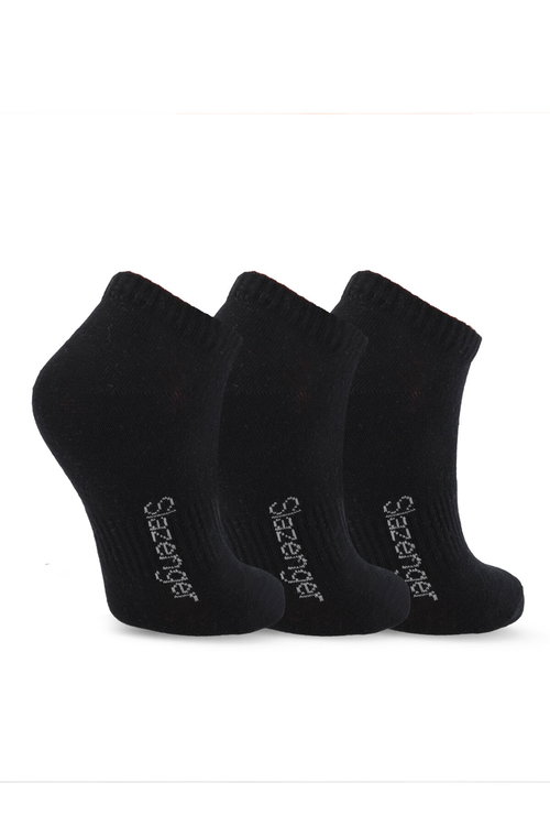 Slazenger JASIRA 3 lü Kadın Siyah Çorap