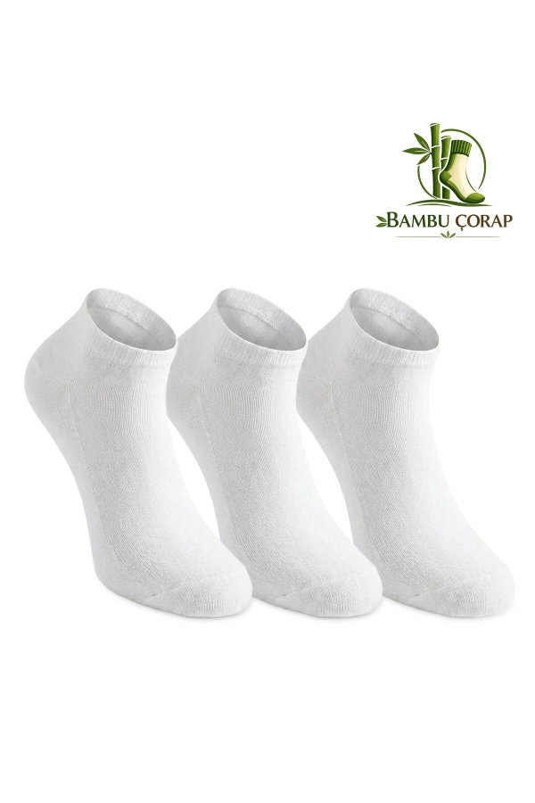 Slazenger JEFRY 3 lü Erkek Bambu Beyaz Çorap