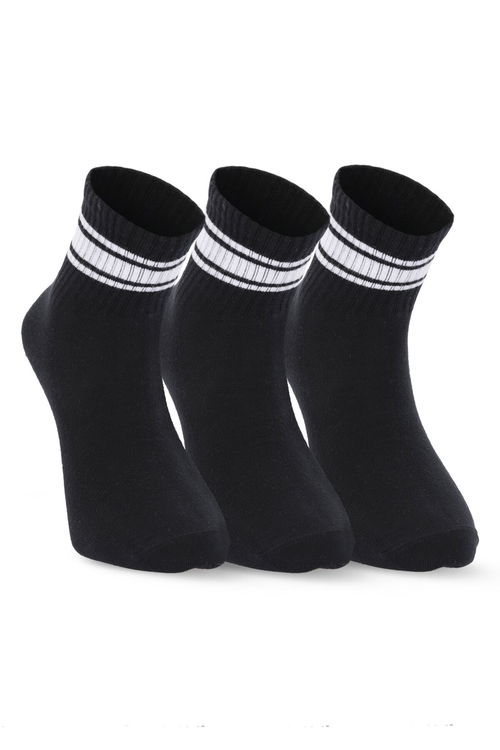 Slazenger JELLY 3 lü Erkek Siyah Çorap