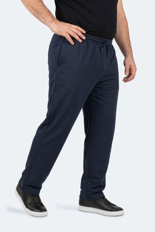 Slazenger JERRY Büyük Beden Erkek Cepli Lacivert Eşofman Altı