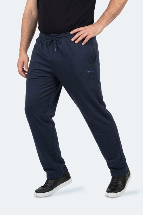 Slazenger JERRY Büyük Beden Erkek Cepli Lacivert Eşofman Altı