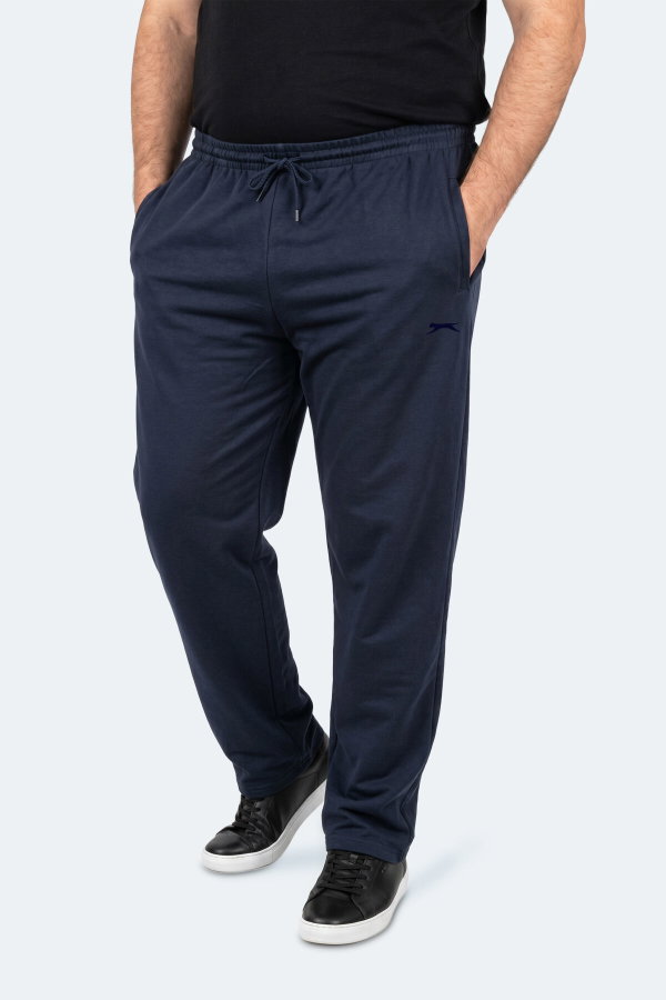 Slazenger JERRY Büyük Beden Erkek Cepli Lacivert Eşofman Altı