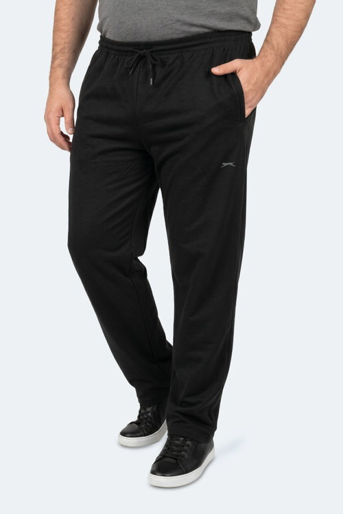 Slazenger JERRY Büyük Beden Erkek Cepli Siyah Eşofman Altı