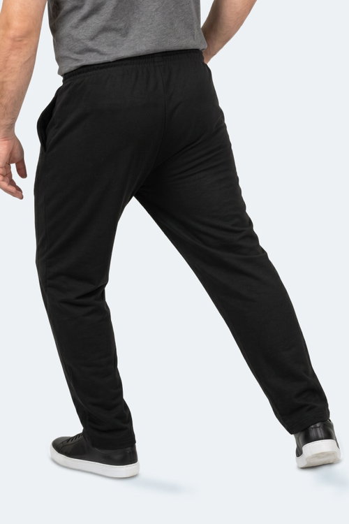 Slazenger JERRY Büyük Beden Erkek Cepli Siyah Eşofman Altı