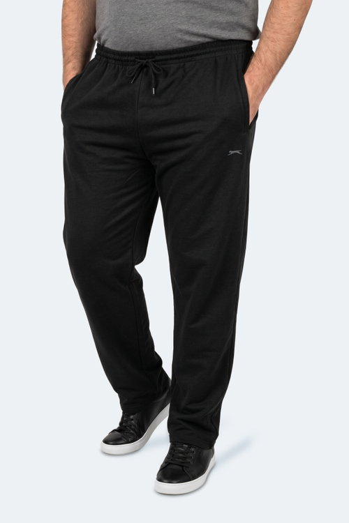 Slazenger JERRY Büyük Beden Erkek Cepli Siyah Eşofman Altı