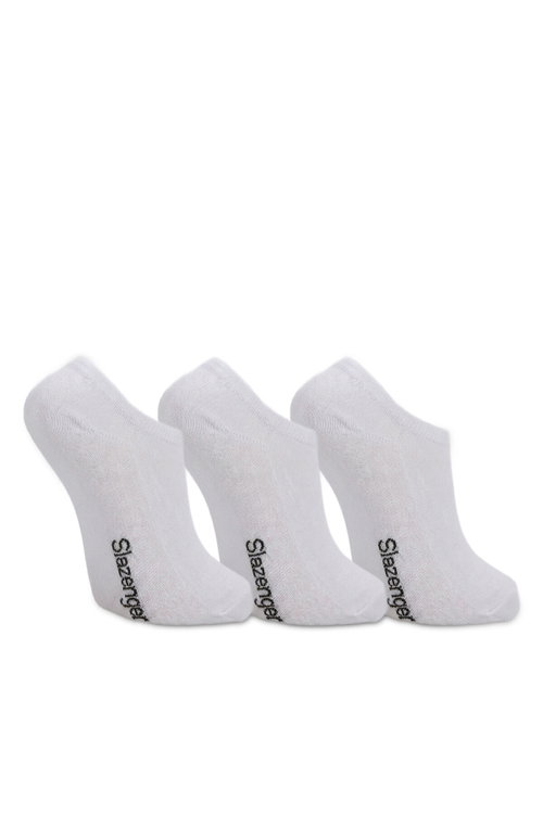 Slazenger JESTER 3 lü Kadın Bambu Beyaz Çorap