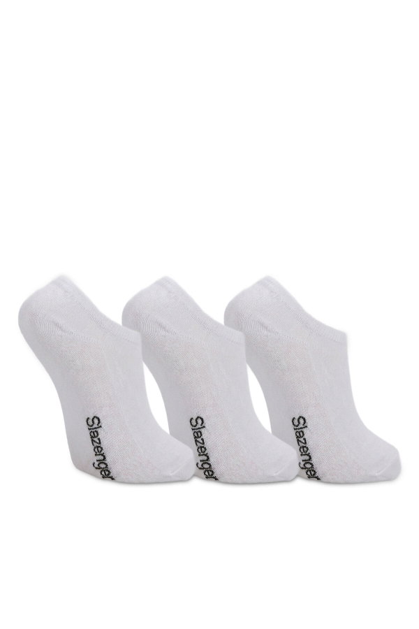 Slazenger JESTER 3 lü Kadın Bambu Beyaz Çorap