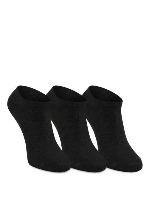 Slazenger JESTER 3 lü Kadın Bambu Siyah Çorap