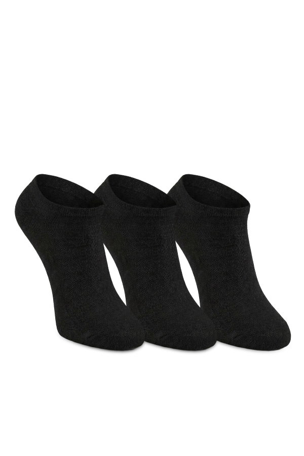 Slazenger JESTER 3 lü Kadın Bambu Siyah Çorap