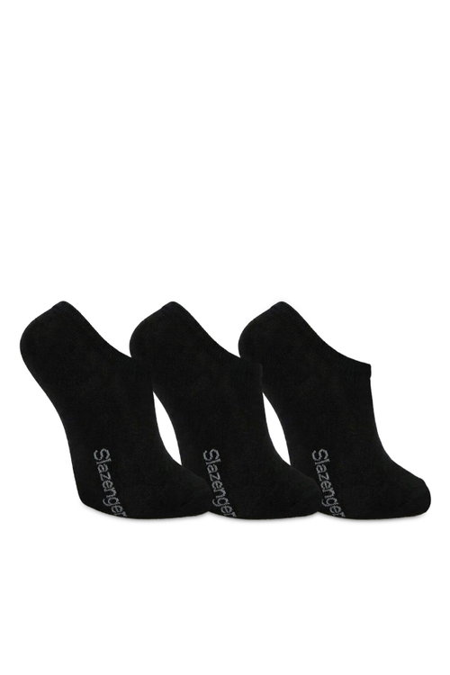 Slazenger JESTER 3 lü Kadın Bambu Siyah Çorap