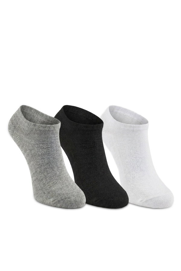 Slazenger JESTER 3 lü Kadın Bambu Siyah / Gri Çorap