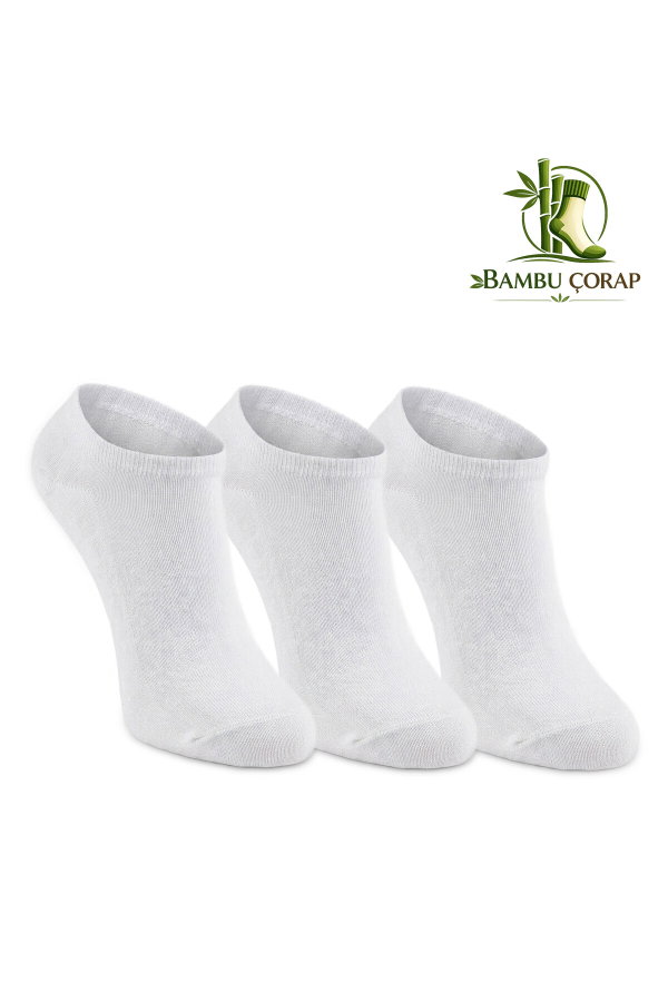 Slazenger JOLLY 3 lü Erkek Bambu Beyaz Çorap