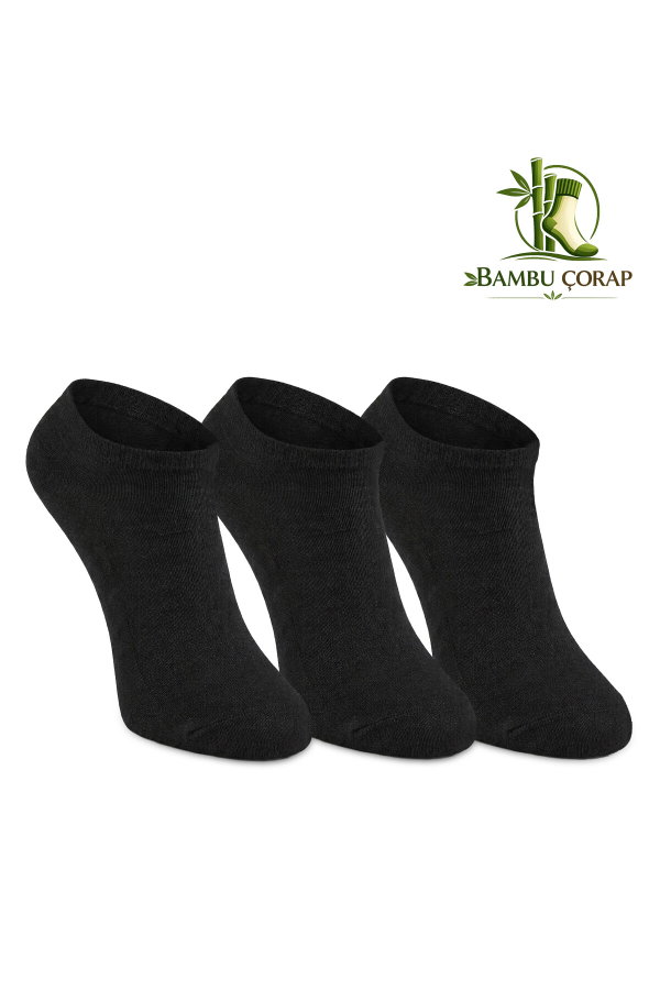 Slazenger JOLLY 3 lü Erkek Bambu Siyah Çorap