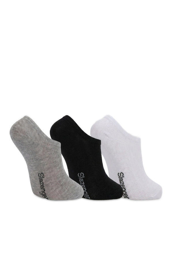 Slazenger JOLLY 3 lü Erkek Bambu Siyah / Gri Çorap