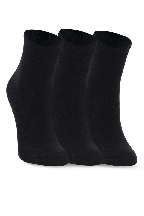 Slazenger JORIX 3 lü Kadın Siyah Çorap