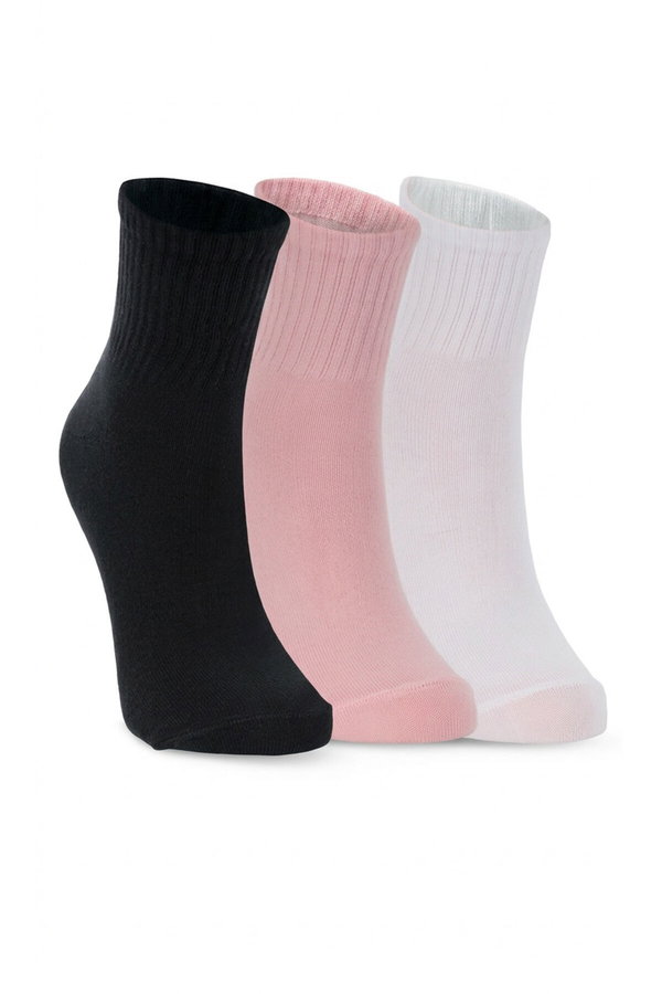 Slazenger JORIX 3 lü Kadın Siyah / Gri Çorap