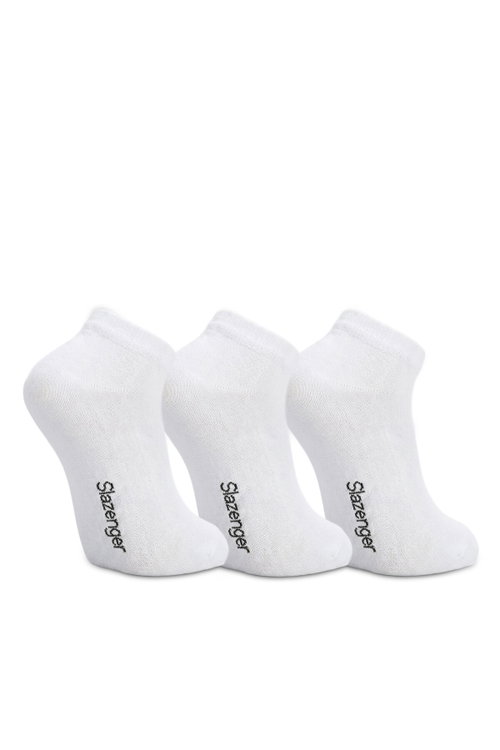 Slazenger JOYRIDE 3 lü Kadın Bambu Beyaz Çorap