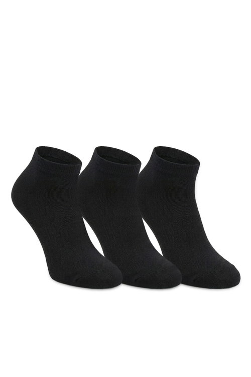 Slazenger JOYRIDE 3 lü Kadın Bambu Siyah Çorap