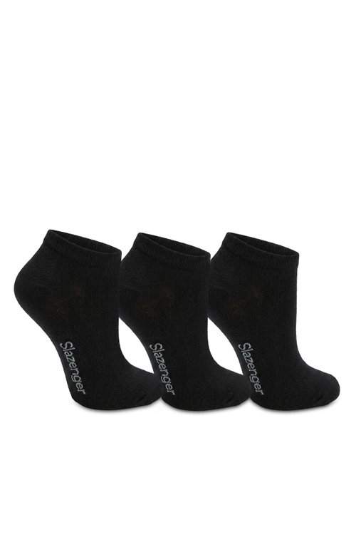 Slazenger JOYRIDE 3 lü Kadın Bambu Siyah Çorap