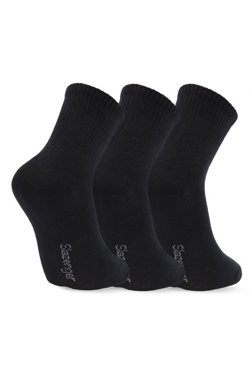 Slazenger JUMPY 3 lü Erkek Siyah Çorap