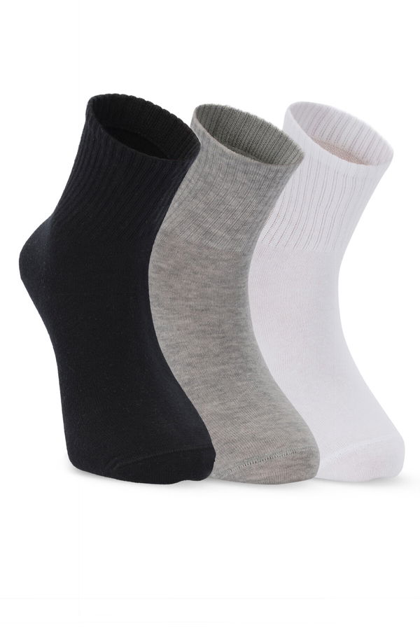 Slazenger JUMPY 3 lü Erkek Siyah / Gri Çorap