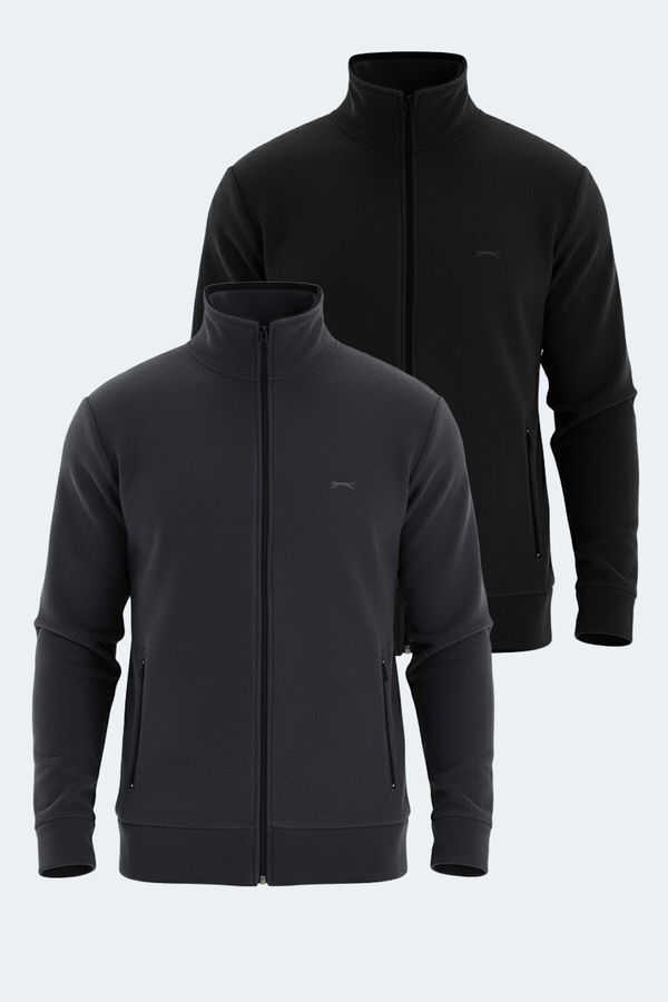 Slazenger KADMOS 2 li set Erkek Siyah - Koyu Gri Sweatshirt