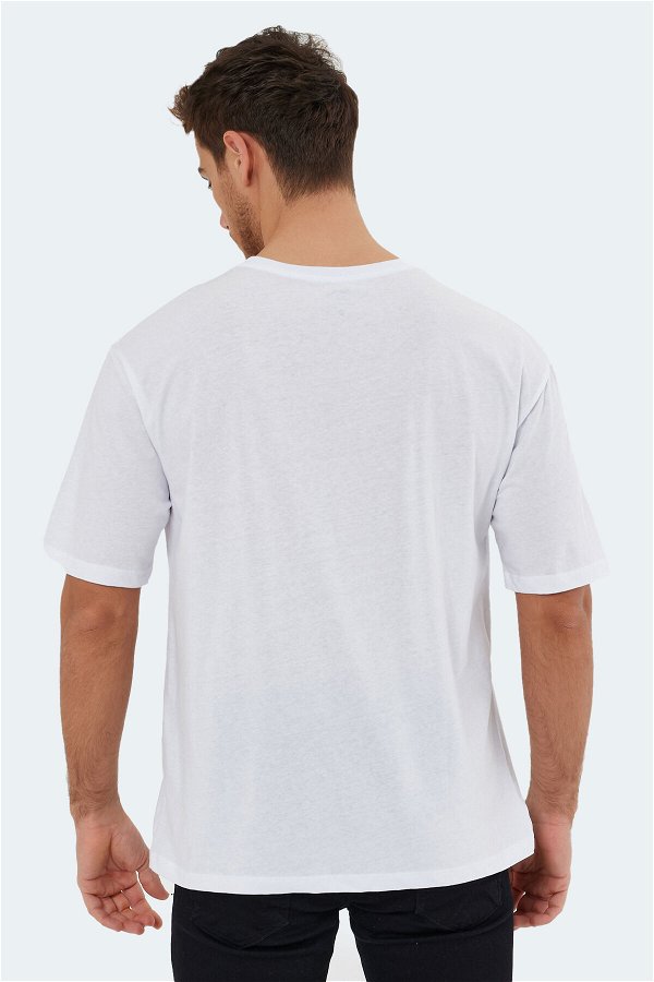 Slazenger KAISER Erkek Kısa Kol T-Shirt Beyaz