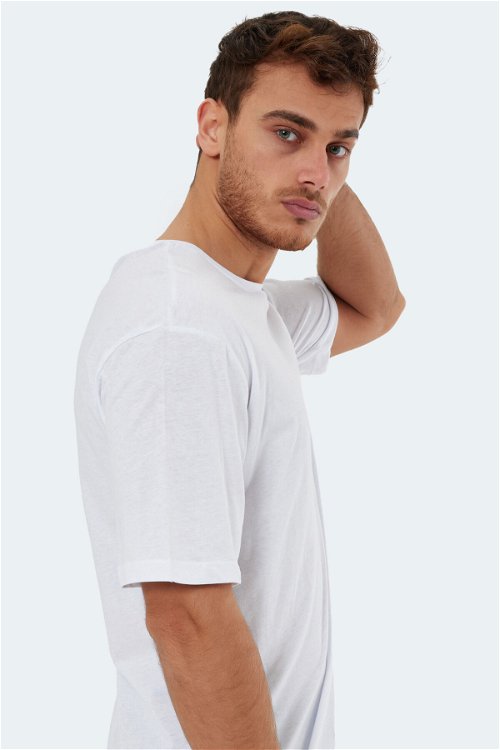 Slazenger KAISER Erkek Kısa Kol T-Shirt Beyaz