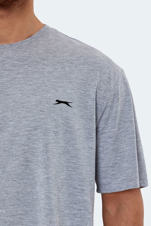 Slazenger KAISER IN Oversize Erkek Tişört Gri