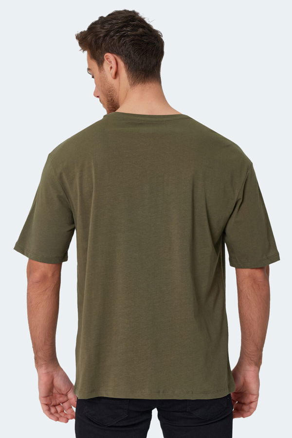 KAISER IN Oversize Erkek Tişört Haki