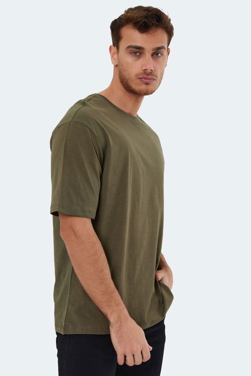 KAISER IN Oversize Erkek Tişört Haki