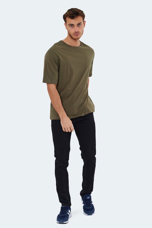 KAISER IN Oversize Erkek Tişört Haki