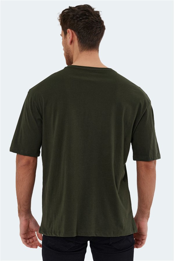 Slazenger KAISER Erkek Kısa Kol T-Shirt Koyu Yeşil