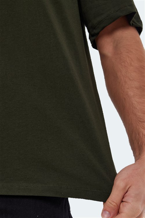 Slazenger KAISER Erkek Kısa Kol T-Shirt Koyu Yeşil