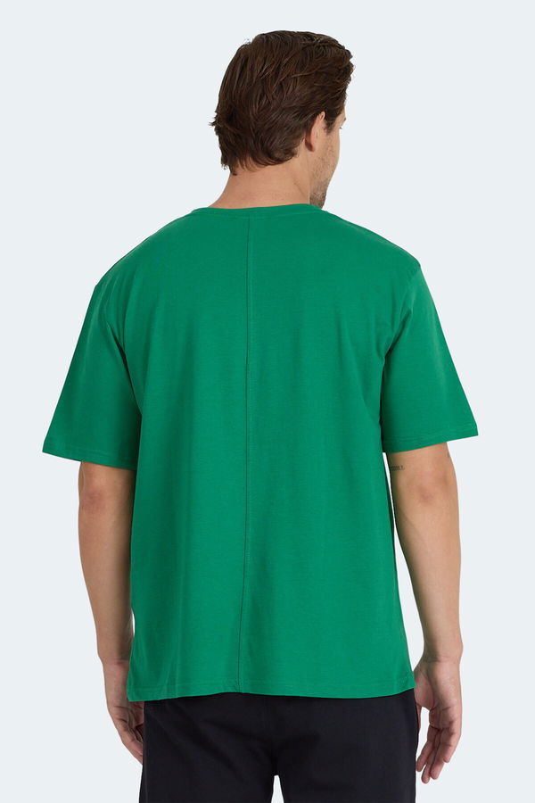 KAISER IN Oversize Erkek Tişört Koyu Yeşil