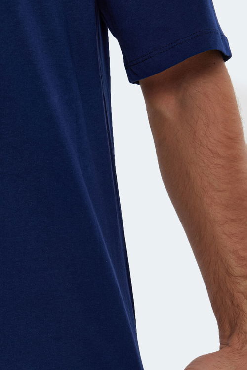 KAISER IN Oversize Erkek Tişört Lacivert
