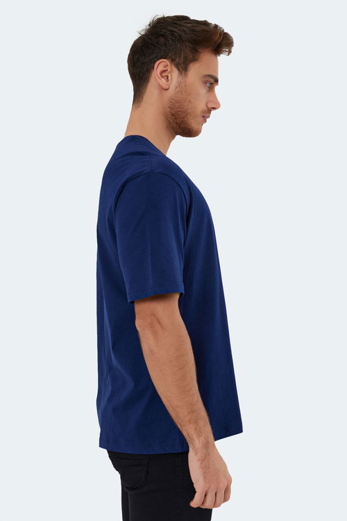 KAISER IN Oversize Erkek Tişört Lacivert