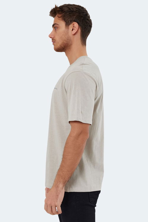 KAISER IN Oversize Erkek Tişört Taş Gri
