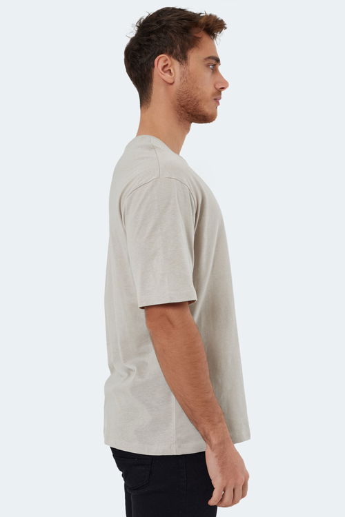 KAISER IN Oversize Erkek Tişört Taş Gri